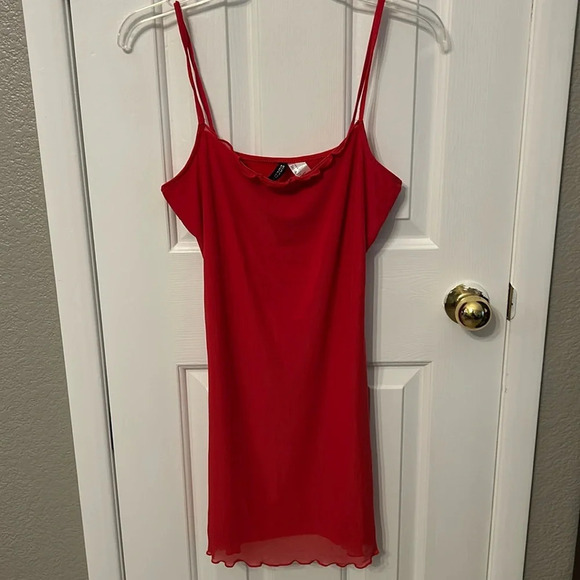 H&M Divided Women’s (M) Red Bodycon Fitted Slim Fit Dress - Picture 1 of 6